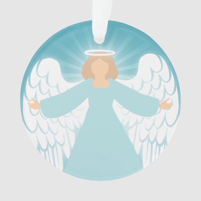 Ornamento Anjo Turquesa (Frente)