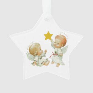 Ornamento Anjos do Natal do bebê