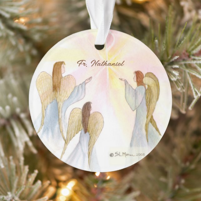 Ornamento Anjos Religiosos Personalizados (Árvore)