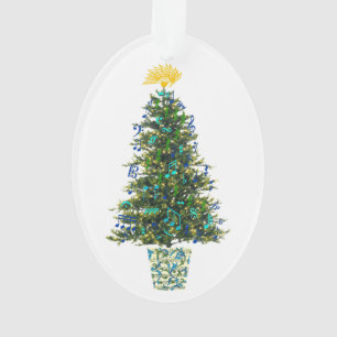 Ornamento Ano customizável da árvore de Natal dos símbolo