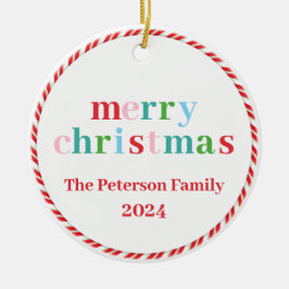 Ornamento anual feliz Natal