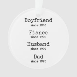 Ornamento Anúncio de novo papai/Pai de estar grávida