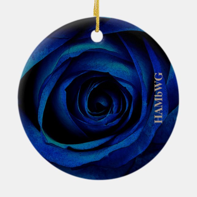 Ornamento ao quadrado HAMbyWG - Rosa azul (Traseira)