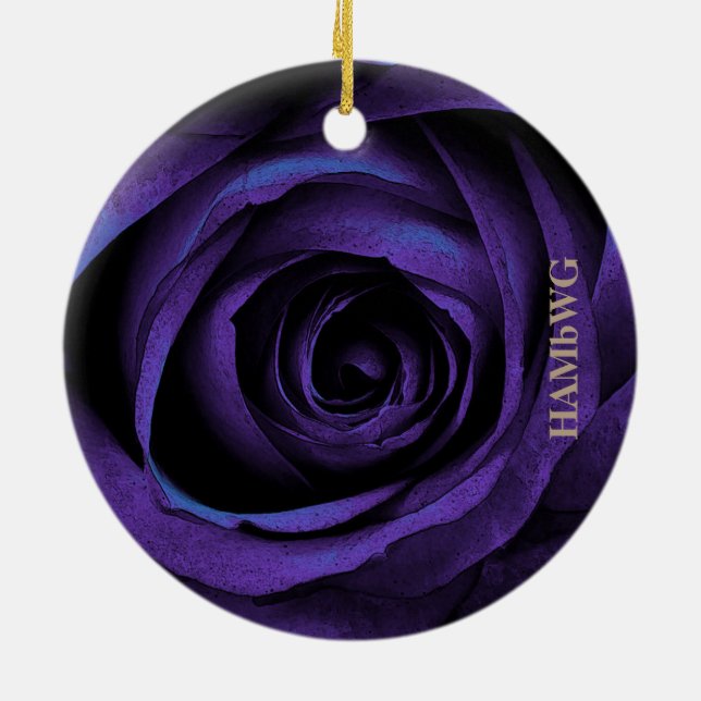 Ornamento ao quadrado HAMbyWG - Rosa roxo (Traseira)