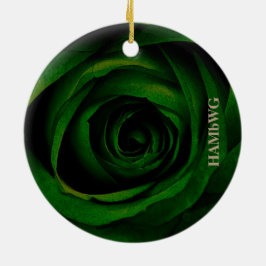 Ornamento ao quadrado HAMbyWG - Rosa verde