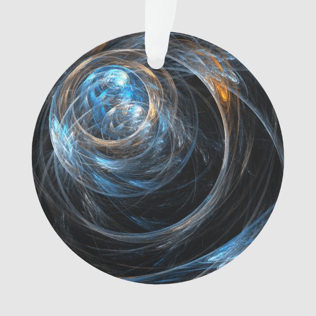 Ornamento Ao redor do círculo acrílico de arte Abstrato mund (Frente)