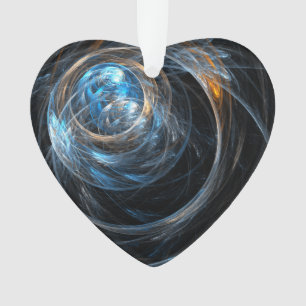 Ornamento Ao redor do coração acrílico de Abstrato