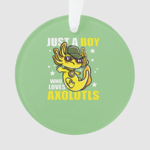 Ornamento Apenas um garoto que ama axolóls Cute Funny Kawaii