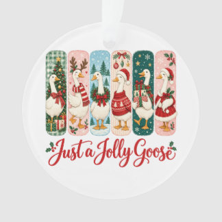 Ornamento Apenas um Natal de Ganso Alegre