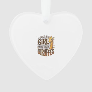 Ornamento Apenas uma garota que ama camisetas vintage de gir