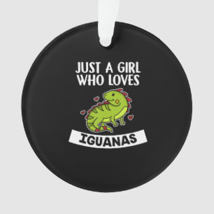 Ornamento Apenas Uma Menina Que Ama Iguanas Cute Lizard Igua