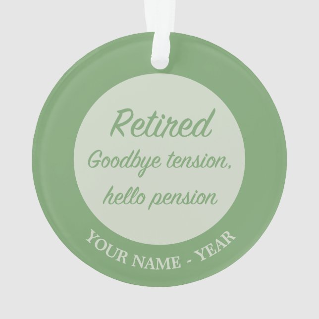 Ornamento Aposentado: Tensões de adeus, pensão de olá (Verso)