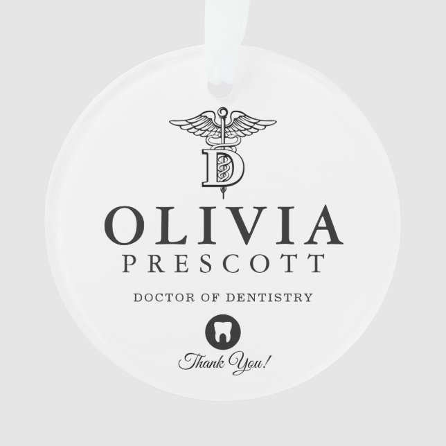 Ornamento Aposentadoria profissional dental da graduação | (Frente)