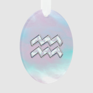 Ornamento Aquarius Zodiac Símbolo da Mãe da Decoração P