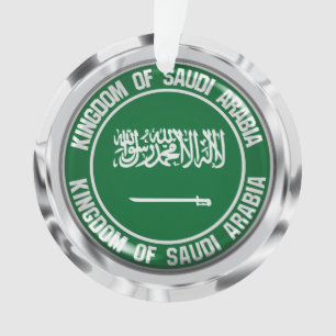 Ornamento Arábia Saudita redonda Emblem