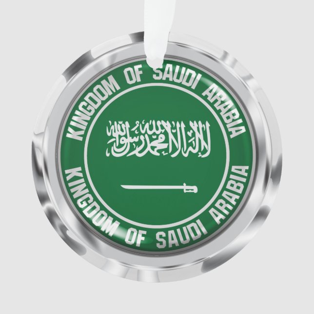 Ornamento Arábia Saudita redonda Emblem (Frente)