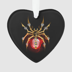 Ornamento Aranha-do-galo em preto