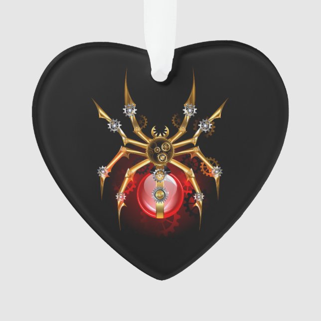 Ornamento Aranha-do-galo em preto (Frente)