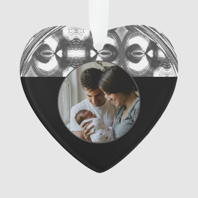 Ornamento Arch de Presentes de Fotografia de Script Elegante (Frente)