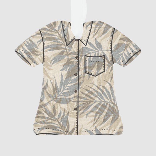 Ornamento Areca Palms Hawaiian Tropical Vintage Personalizáv (Frente)