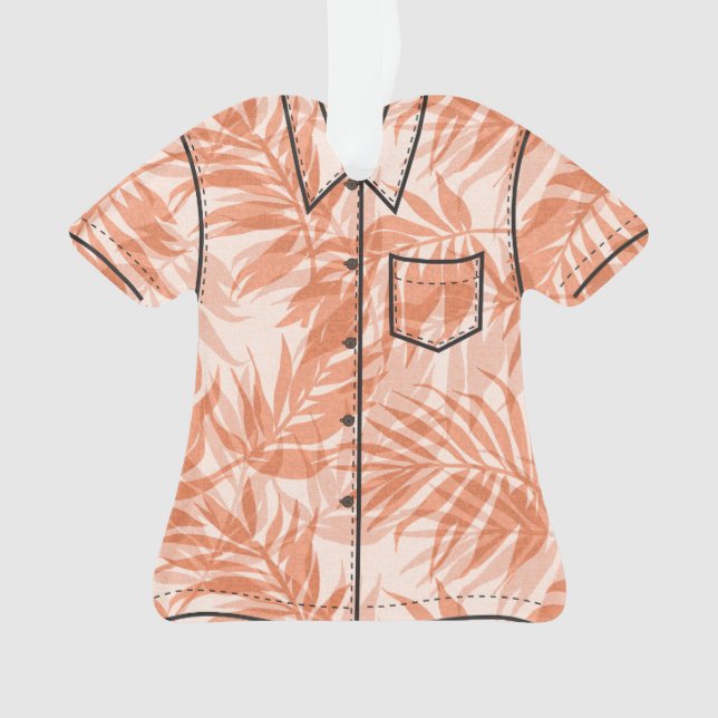 Ornamento Areca Palms Hawaiian Tropical Vintage Personalizáv (Frente)