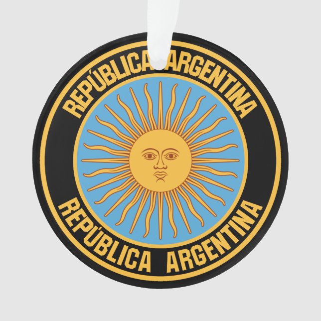 Ornamento Argentina Round Emblem (Frente)