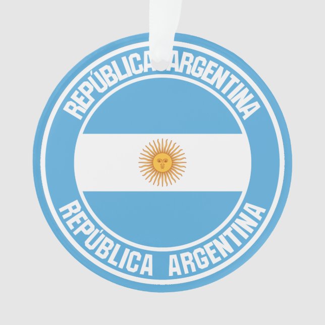 Ornamento Argentina Round Emblem (Frente)