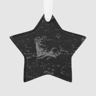 Ornamento Aries Constulation Map Engrave por Hevelius