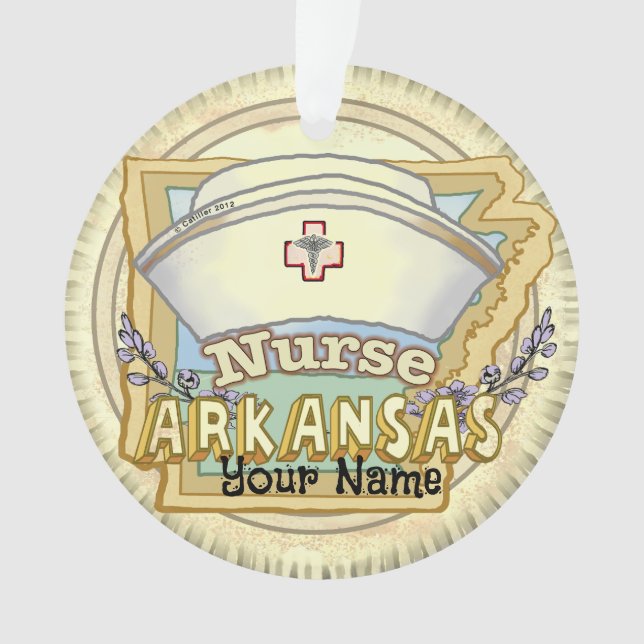 Ornamento Arkansas Nurse (Frente)