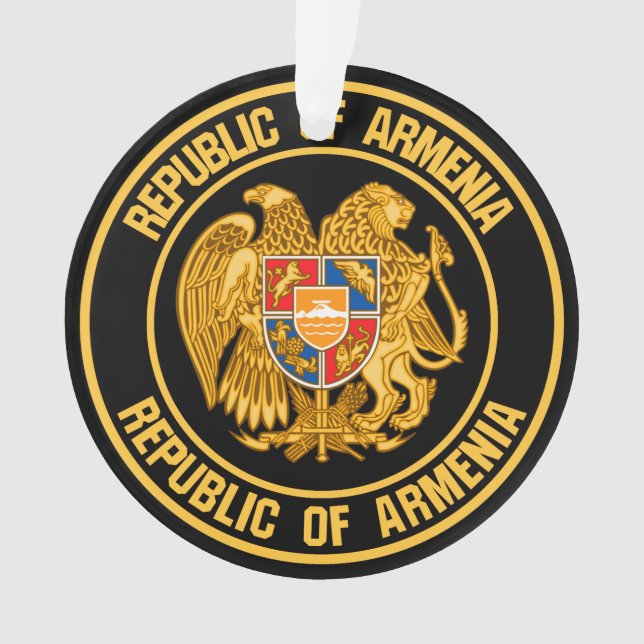 Ornamento Armênia Round Emblem (Frente)
