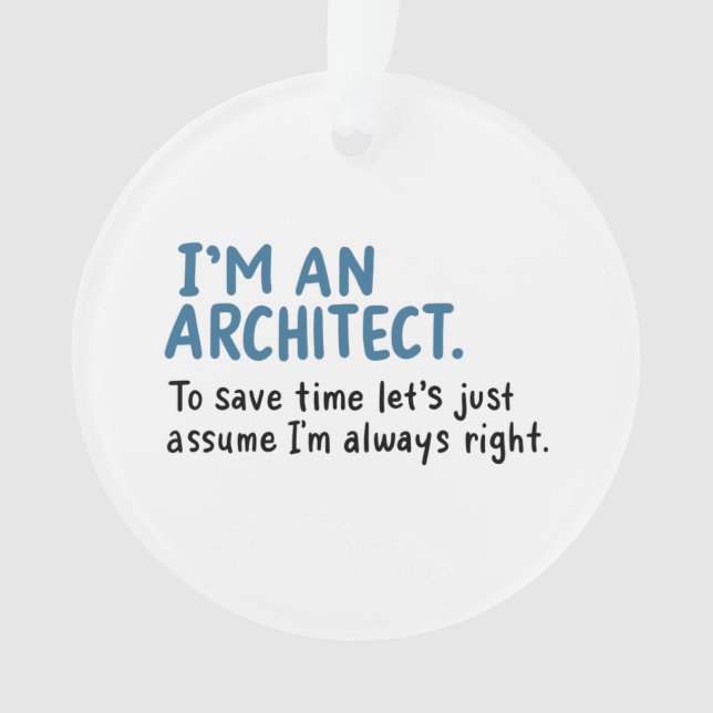 Ornamento Arquiteto - Sou arquiteto (Frente)