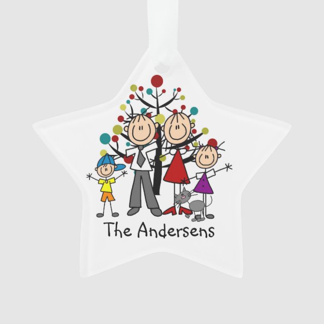 Ornamento Arranjo Acrílico para Garota de Pais com Pernas (Frente)