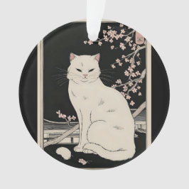 Ornamento Arte de gatos ukiyo e cat