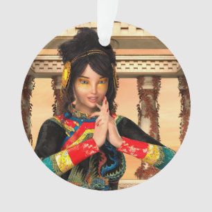 Ornamento Arte de retrato de fantasia da Imperatriz Chinesa