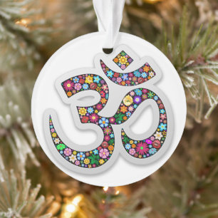 Ornamento Arte do Símbolo Floral Namaste
