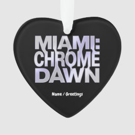 Ornamento Arte Estética Miami Chrome Dawn Líquido Metal Y3K