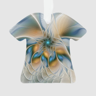 Ornamento Arte Fractal, Abstrato Fantasia, Com Azul