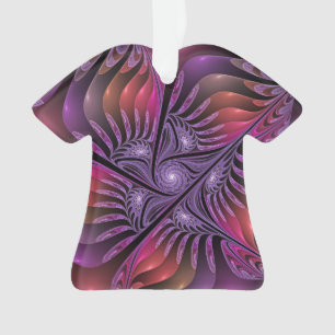 Ornamento Arte Fractal Colorida Fantasy Abstrato Purple