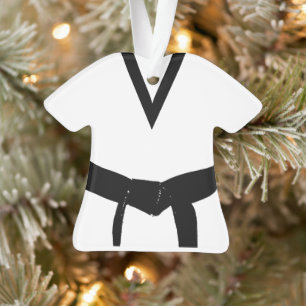 Ornamento Artes Marciais - Cinta Preta Uniforme