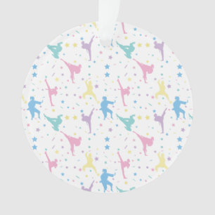 Ornamento Artes marciais Karate Abstrato Stars Sparkles