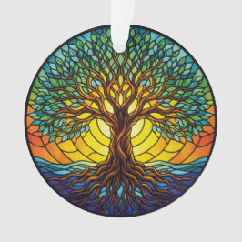 Ornamento Árvore da Vida 2025, Efeito de Vitral 1