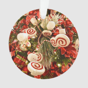 Ornamento Árvore de Natal Caprichosa com Tema de Doces Verme