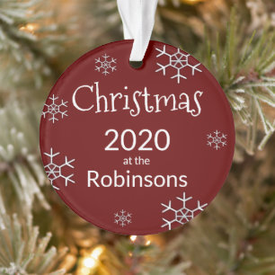 Ornamento Árvore de Natal Covid 2020 Personalizada