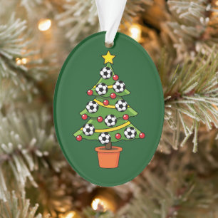 Ornamento Árvore de Natal de Futebol