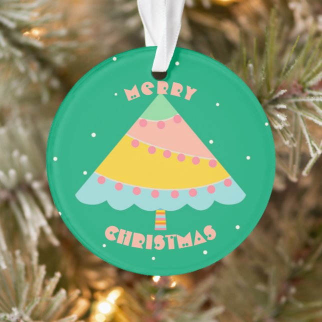 Ornamento Árvore de Natal de Pé Personalizada (Árvore)