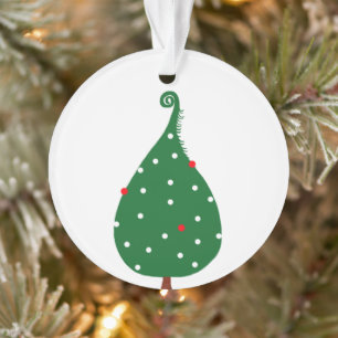 Ornamento Árvore de natal de spruce decorada