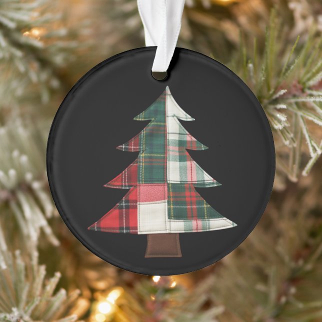 Ornamento Árvore de Natal em Patchwork Férias de Inverno Nat (Árvore)
