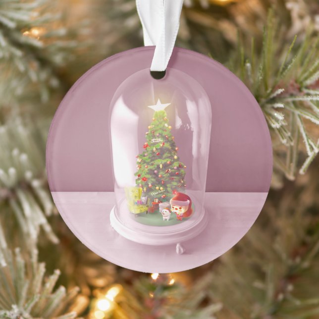 Ornamento Árvore de Natal em um Domo de Vidro (Árvore)