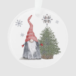 Ornamento Árvore de Natal Gnomo Bonita Nomes de Férias Feliz