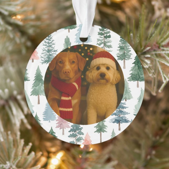 Ornamento Árvore de Natal Personalizada com Foto e Texto (Árvore)